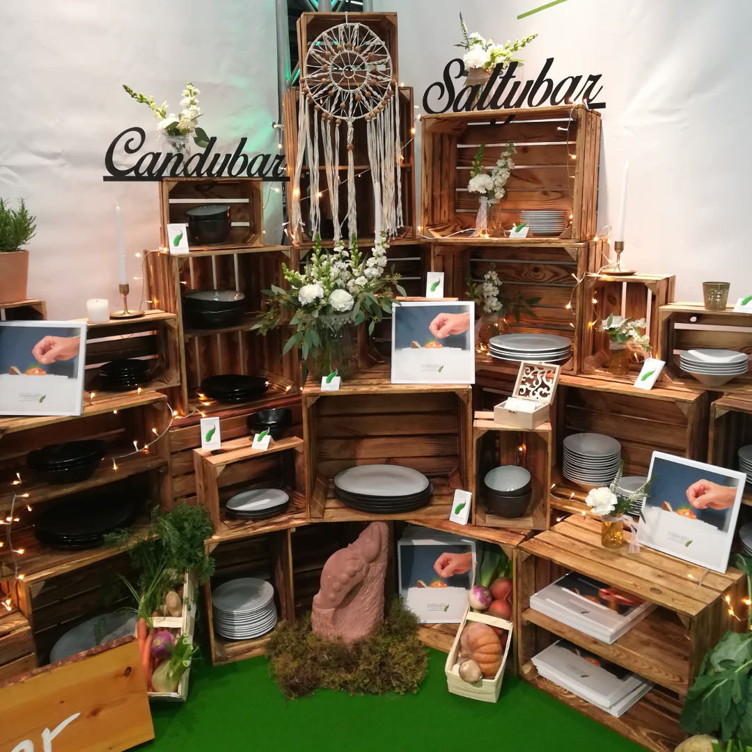 Stand Kaiserschote Feinkost Catering auf der Trau Dich Messe in Köln