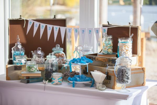 Candy-Bar von der Hochzeitsplanerin für eine Hochzeit mit Beach-Thema